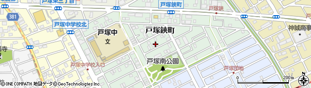 埼玉県川口市戸塚鋏町周辺の地図