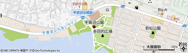手賀沼公園周辺の地図