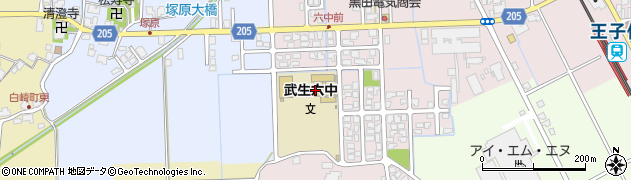 越前市立武生第六中学校周辺の地図