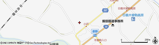 長野県木曽町（木曽郡）日義（小沢）周辺の地図