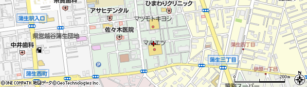 埼玉県越谷市蒲生旭町9周辺の地図