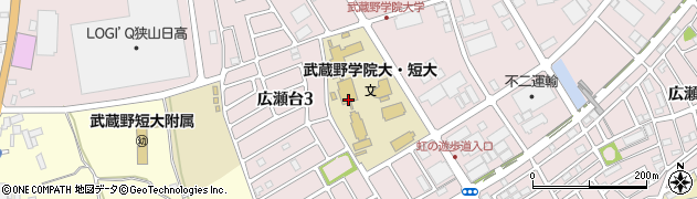武蔵野短期大学　屋内プール周辺の地図