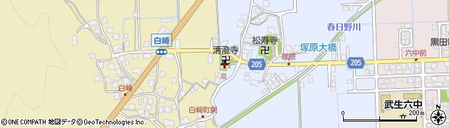 清澄寺周辺の地図