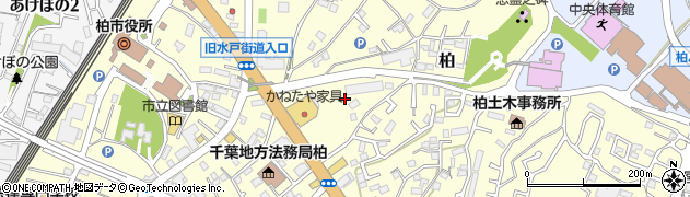 千葉県柏市柏周辺の地図