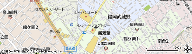 埼玉県ふじみ野市鶴ケ舞周辺の地図