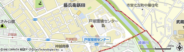埼玉県川口市藤兵衛新田周辺の地図