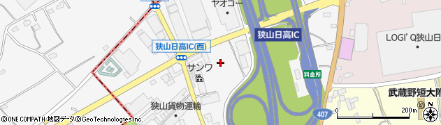 埼玉県狭山市根岸周辺の地図