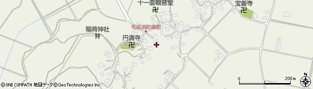 千葉県神崎町（香取郡）毛成周辺の地図