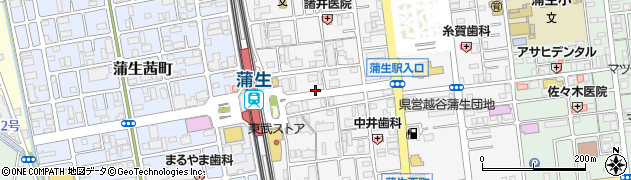 埼玉県越谷市蒲生寿町18周辺の地図
