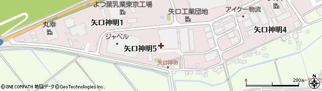 千葉県印旛郡栄町矢口神明5丁目周辺の地図
