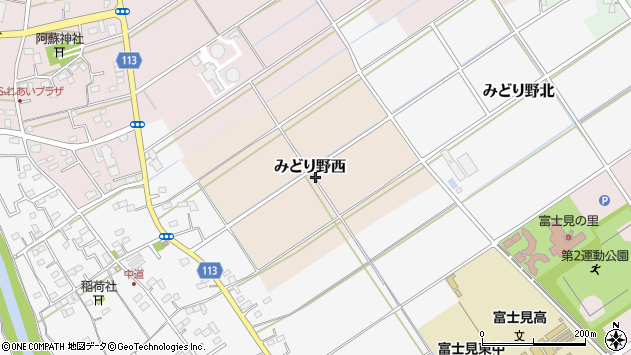 〒354-0008 埼玉県富士見市みどり野西の地図