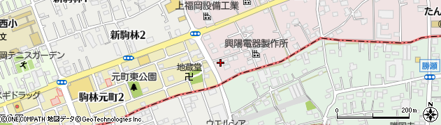 埼玉県ふじみ野市駒林156周辺の地図