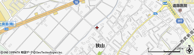 埼玉県狭山市狭山周辺の地図