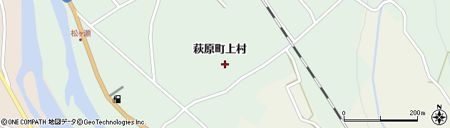 岐阜県下呂市萩原町上村周辺の地図