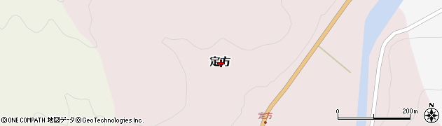 福井県今立郡池田町定方周辺の地図