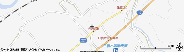 長野県木曽郡木曽町日義元原3304周辺の地図