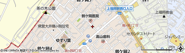 鶴ヶ岡保育所入口周辺の地図