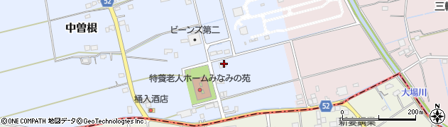 埼玉県吉川市中曽根1582周辺の地図