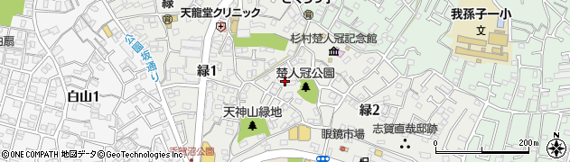 千葉県我孫子市緑周辺の地図