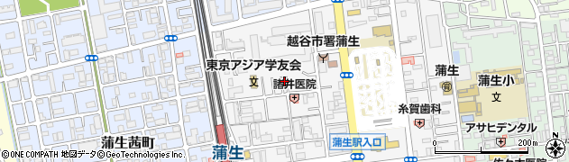 埼玉県越谷市蒲生寿町3周辺の地図