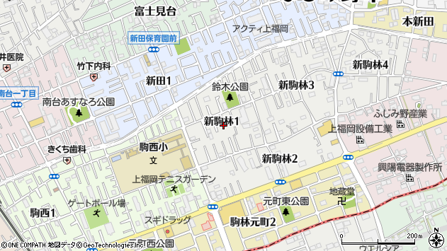 〒356-0030 埼玉県ふじみ野市新駒林の地図