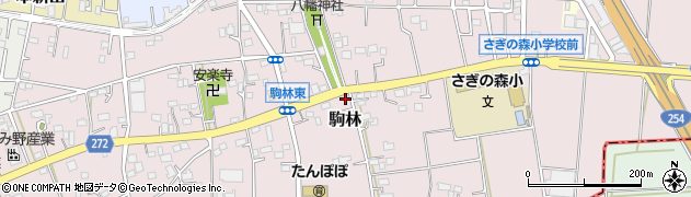 埼玉県ふじみ野市駒林周辺の地図
