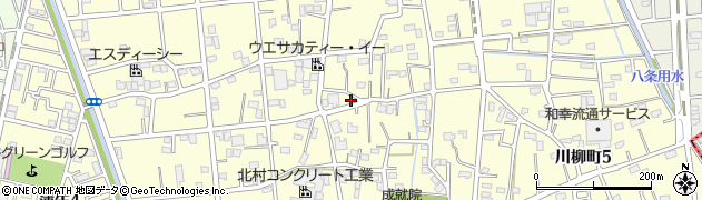埼玉県越谷市川柳町2丁目185周辺の地図