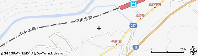 長野県木曽郡木曽町日義元原周辺の地図