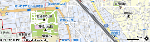 北浦和西口駐輪センター周辺の地図