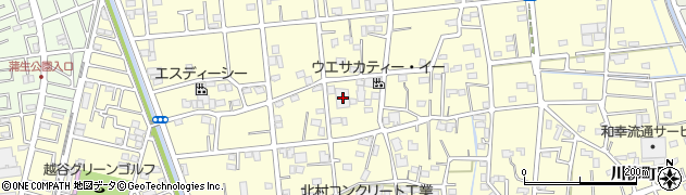 埼玉県越谷市川柳町2丁目173周辺の地図