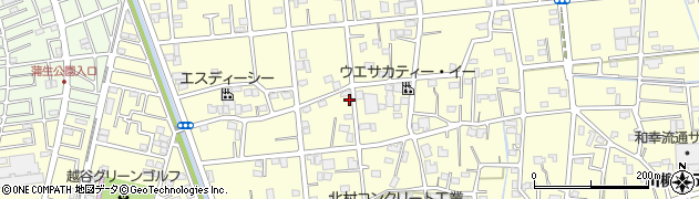埼玉県越谷市川柳町2丁目158周辺の地図