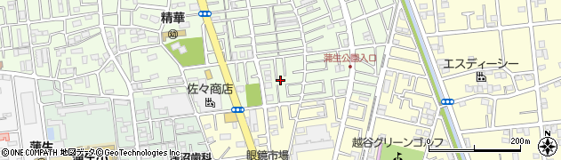 埼玉県越谷市蒲生東町13周辺の地図
