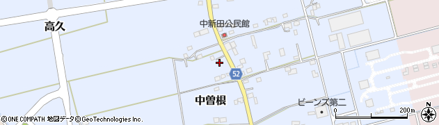 埼玉県吉川市中曽根1376周辺の地図