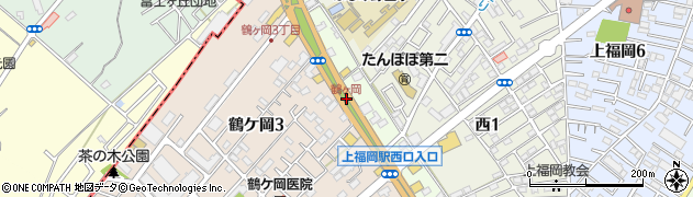 鶴ヶ岡周辺の地図