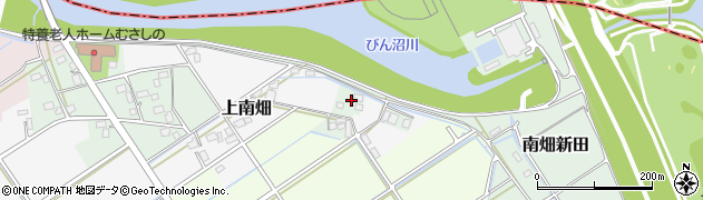 埼玉県富士見市南畑新田76周辺の地図