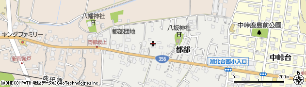 千葉県我孫子市都部54周辺の地図