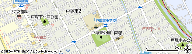 川口市立戸塚東小学校周辺の地図