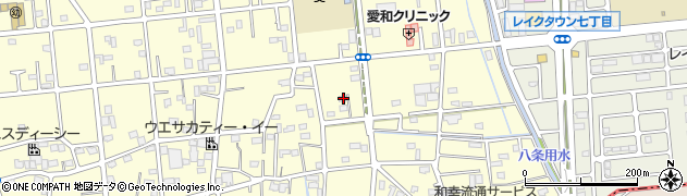 埼玉県越谷市川柳町2丁目62周辺の地図