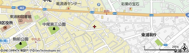 ダスキン中尾支店周辺の地図