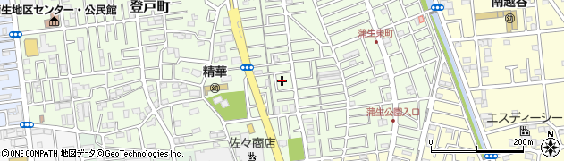 埼玉県越谷市蒲生東町17周辺の地図