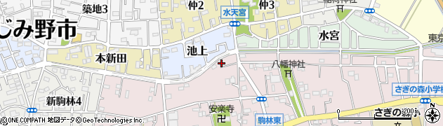 埼玉県ふじみ野市駒林823周辺の地図