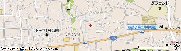 千葉県我孫子市下ケ戸512周辺の地図