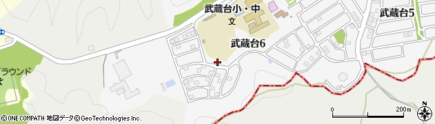 埼玉県日高市武蔵台6丁目周辺の地図