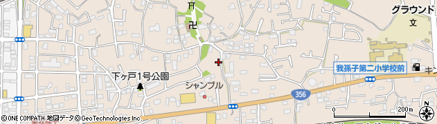 千葉県我孫子市下ケ戸500周辺の地図