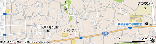千葉県我孫子市下ケ戸511周辺の地図