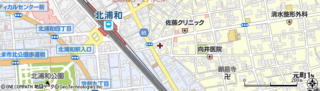 １００円ショップセリア北浦和店周辺の地図
