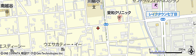 埼玉県越谷市川柳町2丁目53周辺の地図
