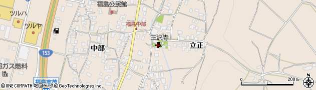 三沢寺周辺の地図