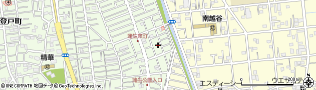 埼玉県越谷市蒲生東町8周辺の地図