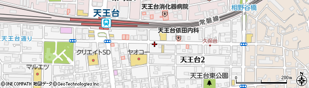 ナビパーク天王台第２駐車場周辺の地図